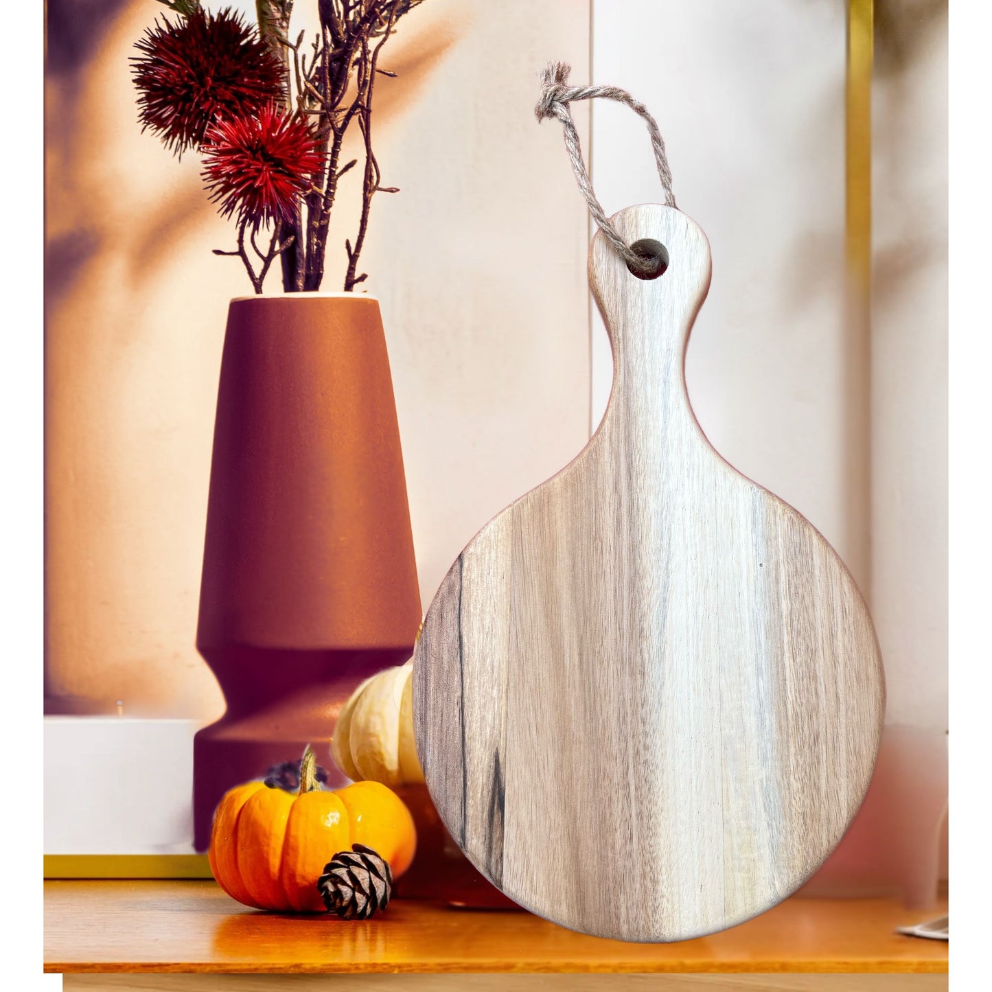 Handmade Wooden Cutting Board with Jerusalem Old City Engraving