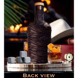 Whiskey decanter unique lava design glasses custom ice stone 