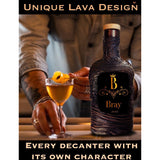 Monogram decanter custom image photo monogrammed bar gift man dad husband lava design 