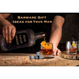 Drinking man decanter whiskey glasses gift for him custom birthday gift husband Customized image photo