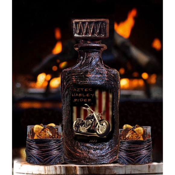 Creative Gift for Bikers | Whiskey Decanter Set Motorcycle Gift for Men  (32)review