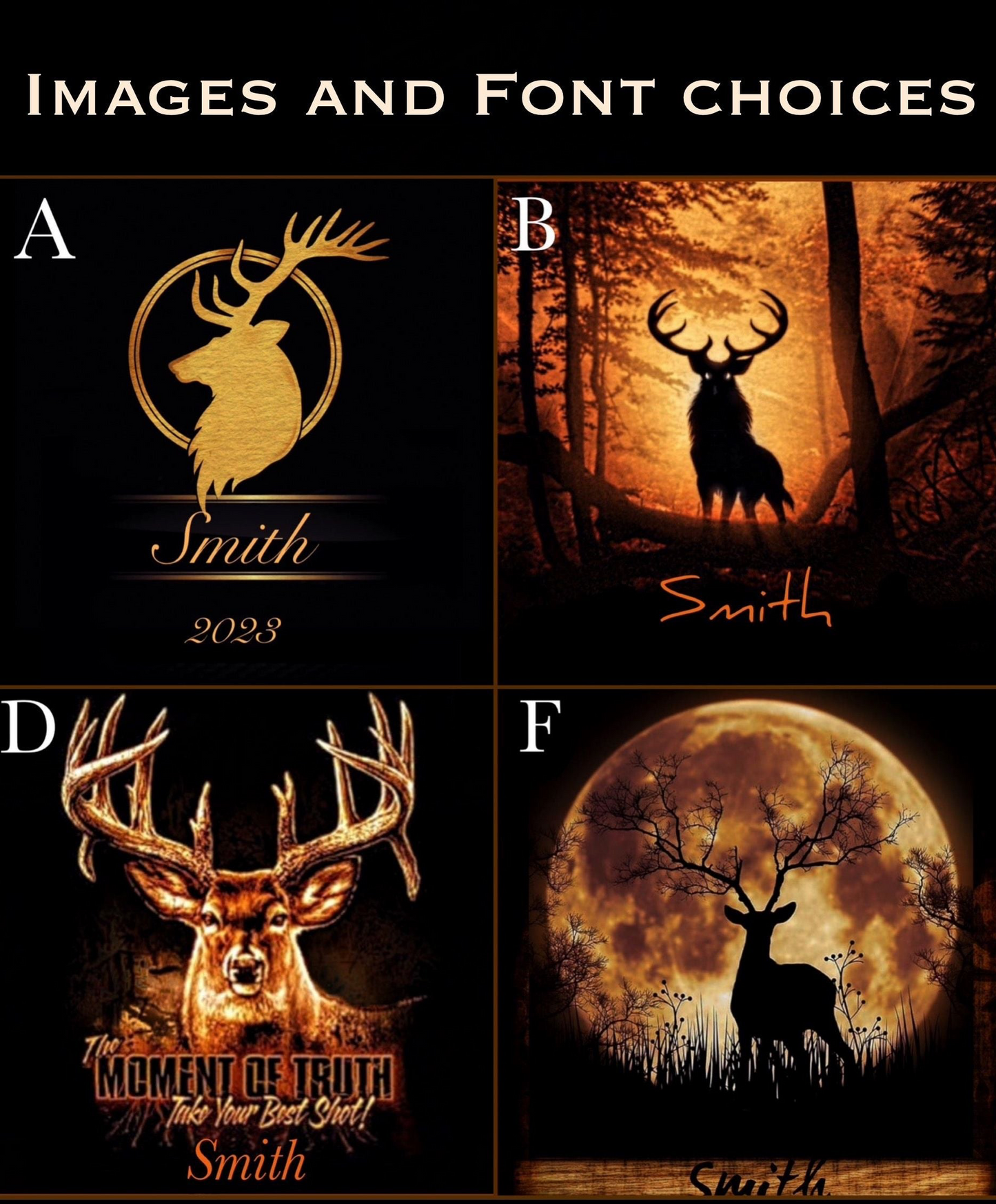Hunting / Deer Whiskey Decanter Set