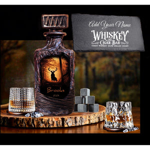 Hunting / Deer Whiskey Decanter Set