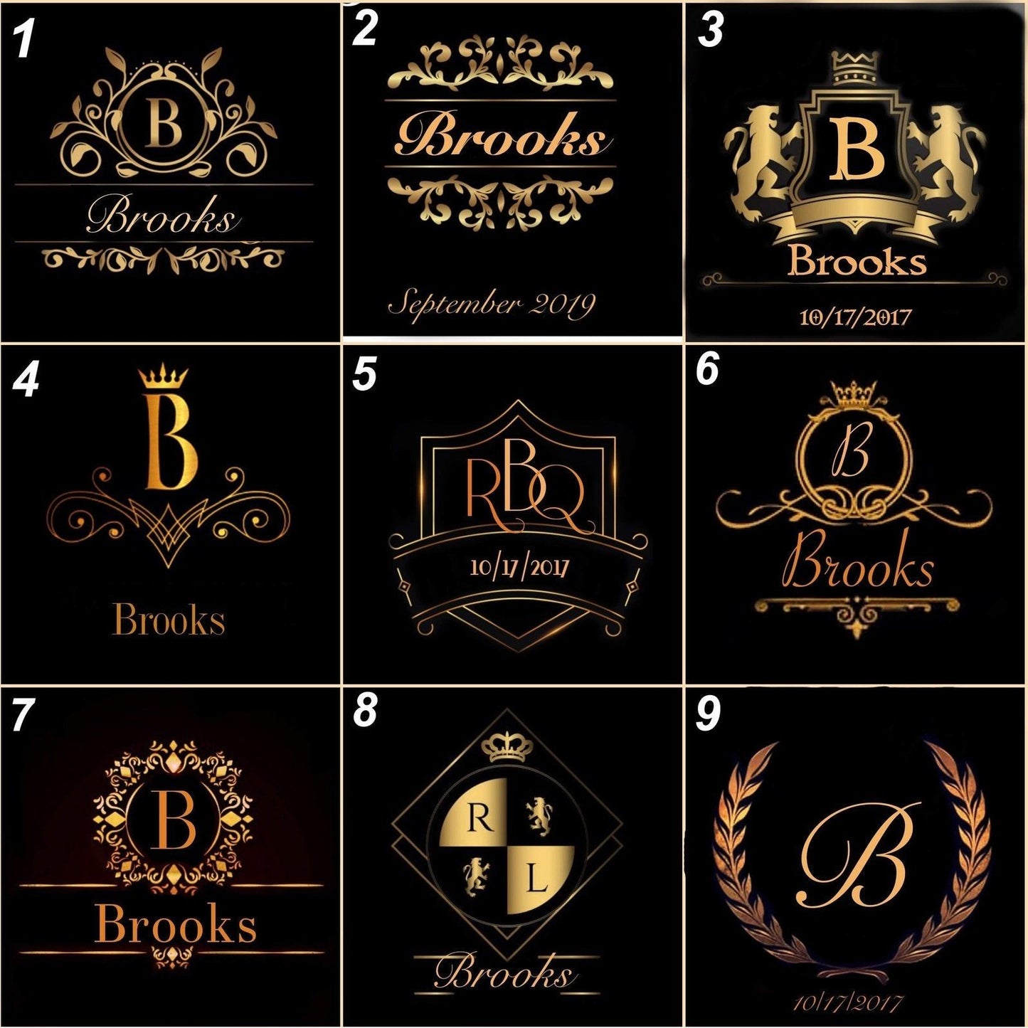 Personalized Monogram Decanter Set