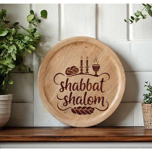 Shabbat shalom Wood cutting board personalized 