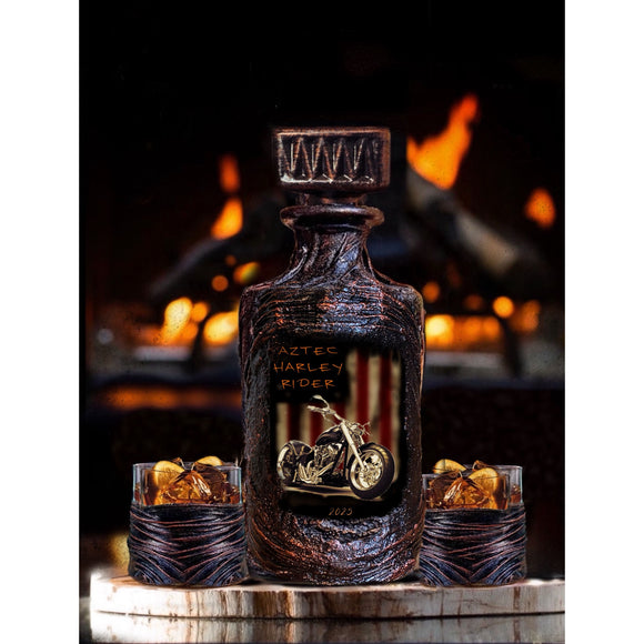 Creative Gift for Bikers | Whiskey Decanter Set Motorcycle Gift for Men  (32)review