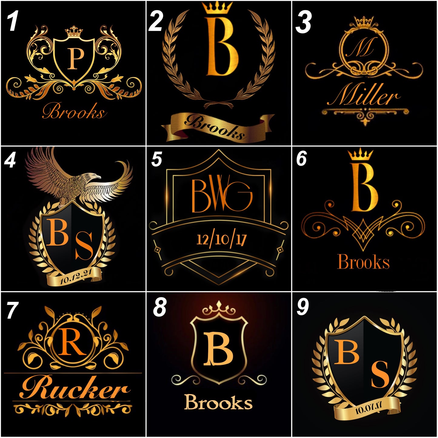 Personalized Monogram Whiskey Flask Set