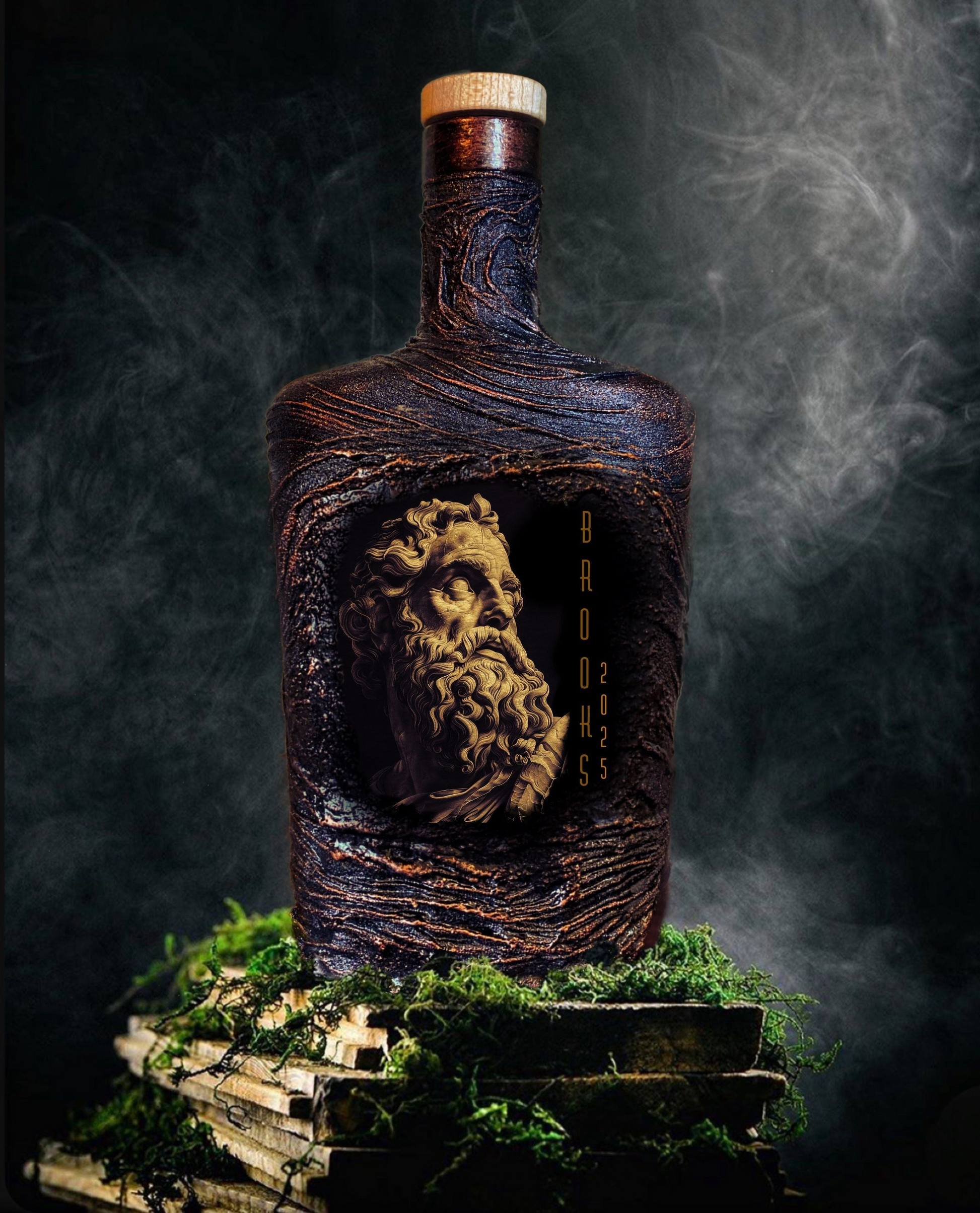 Whiskey decanter lava decor custom image photo home bar set gift husband barware  