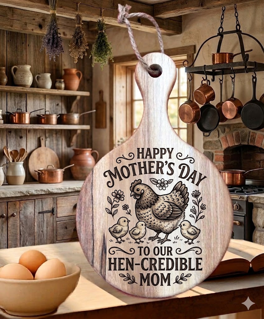 FUNNY CHICKEN CUTTING BOARD