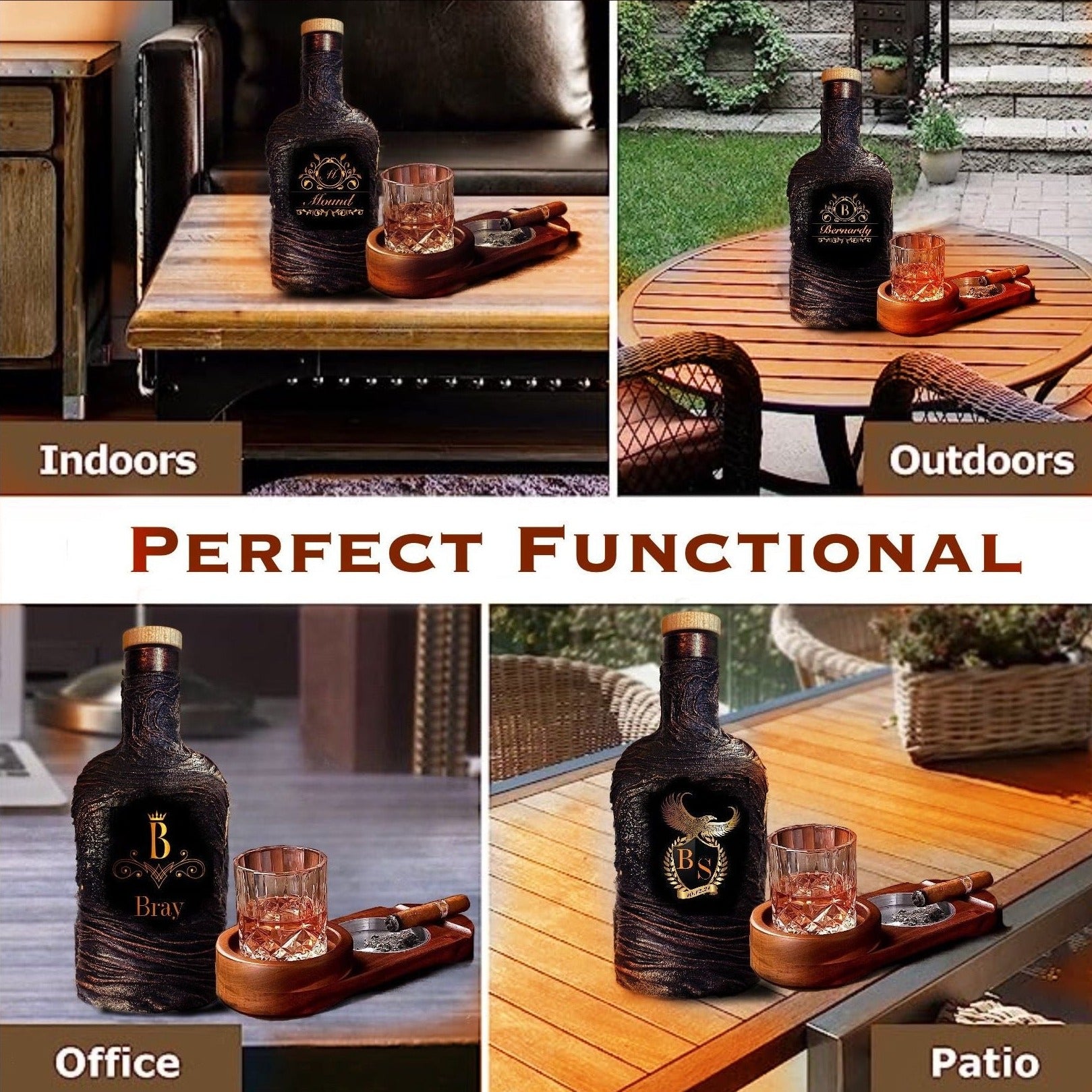 Football Whiskey Decanter Set / Custom Team Name (41) review