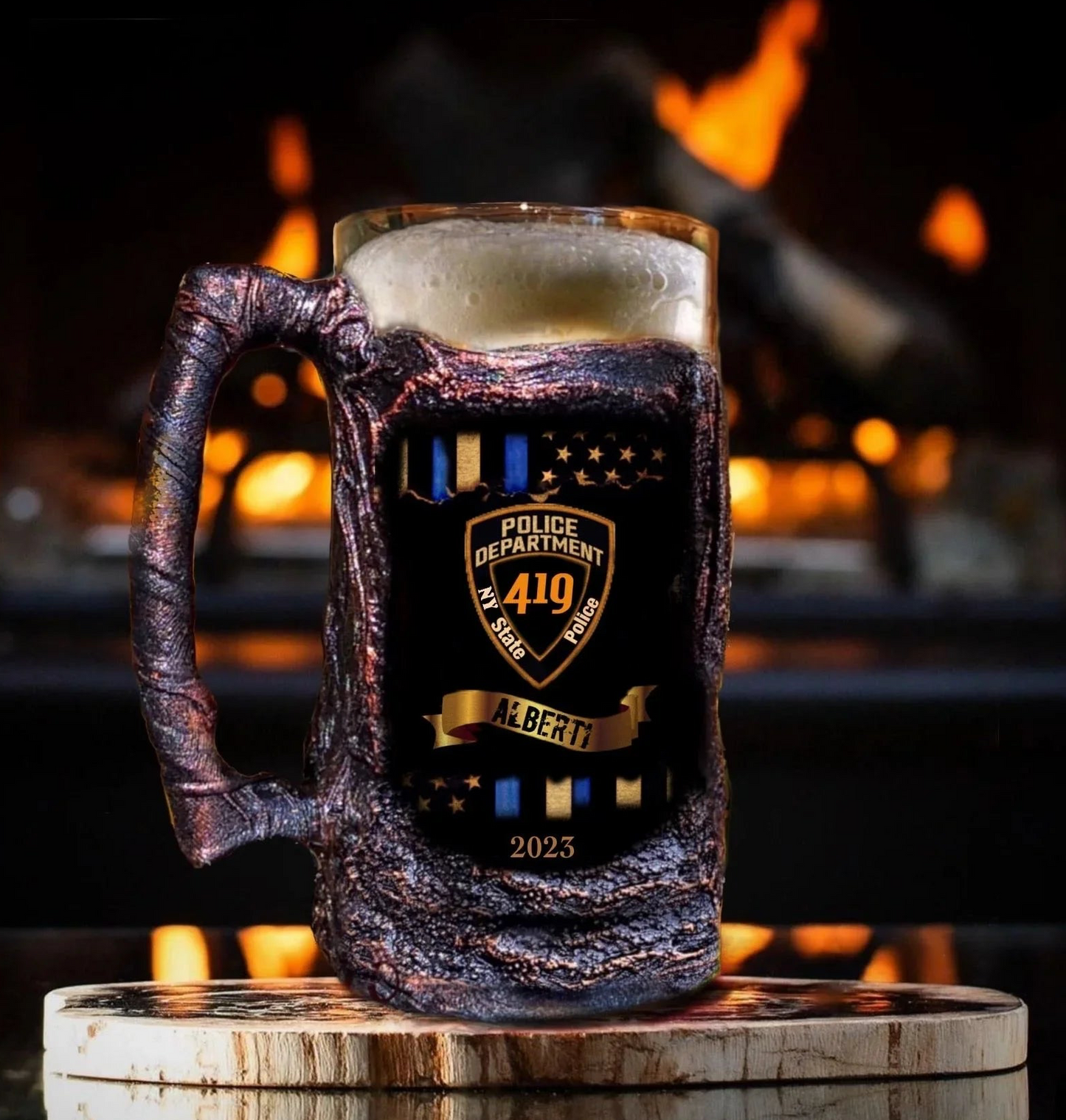 Police Officers Beer Mug Set