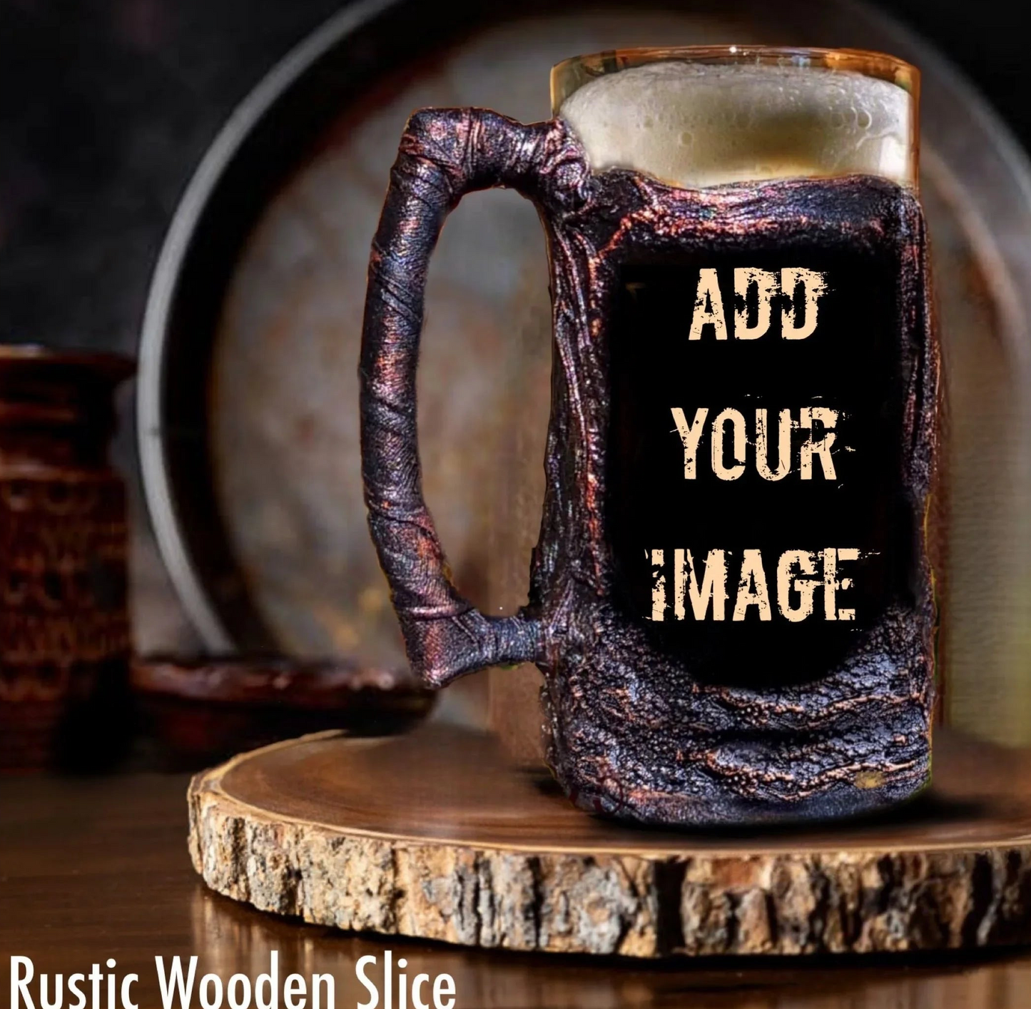 Lava decor beer mug customized personalized image photo 