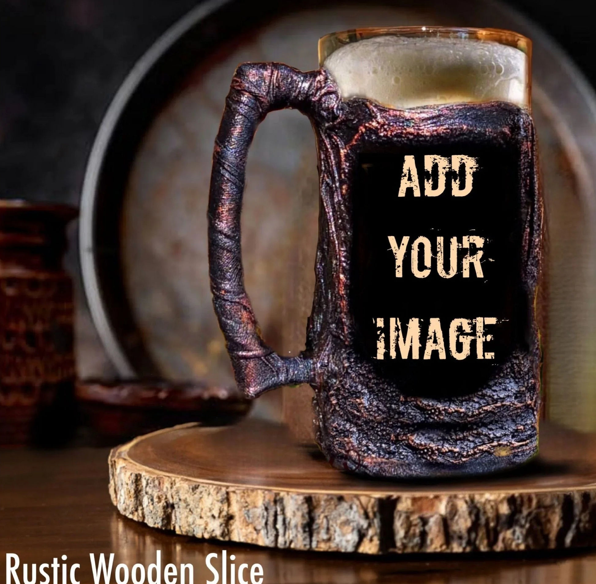 Lava decor beer mug customized personalized image photo 