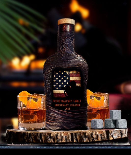 Military Whiskey Decanter Set