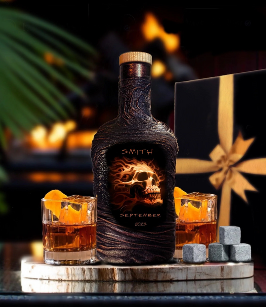 Skull Whiskey Decanter Set