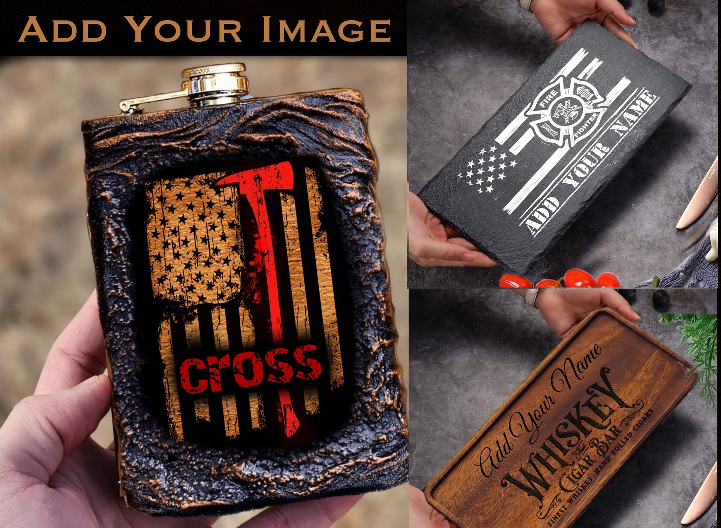Fireman Whiskey Flask Set