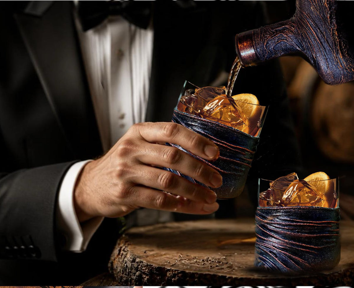 Personalized Dragon Whiskey Decanter Set | Custom Home Bar Gift for Him