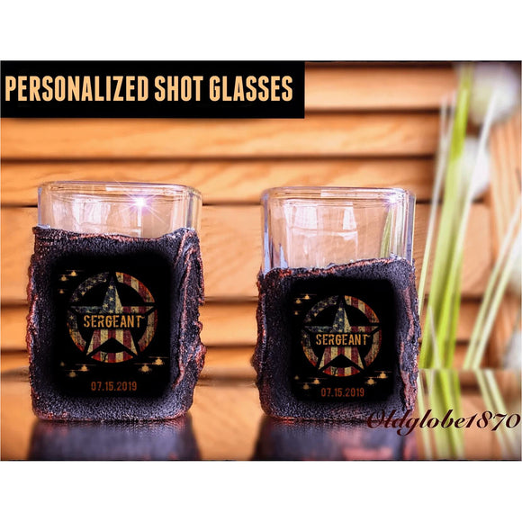 Military Personalized Shot Glasses.-RoyalWhiskeyGift