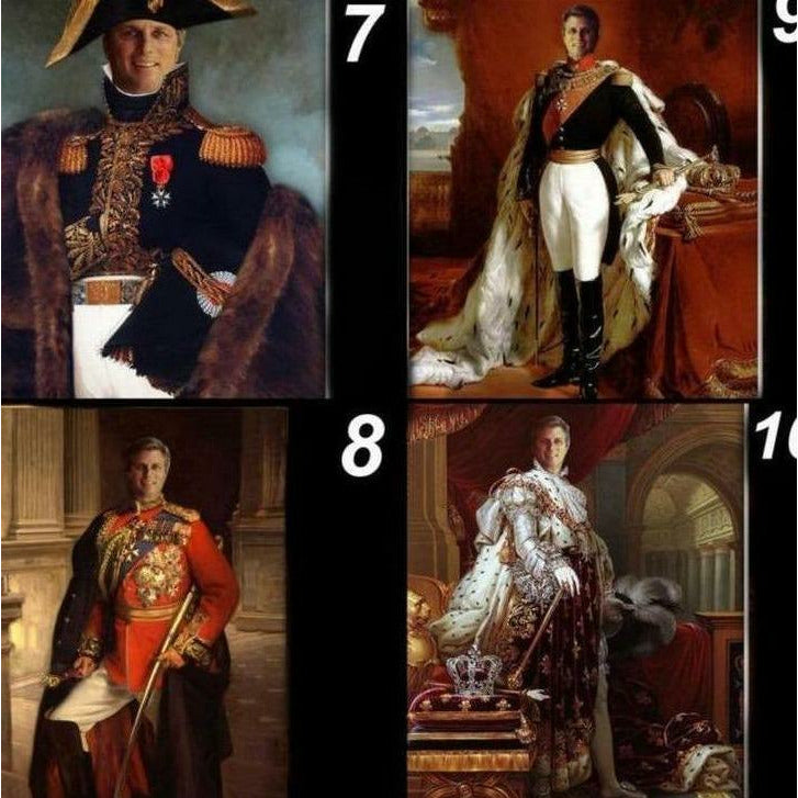 Historical Portrait Whiskey Decanter Set with Gift Box