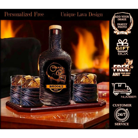 Texas Whiskey Decanter set