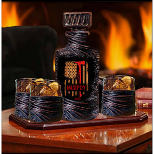 Personalized Fireman Whiskey Glasses Set. ☆ ☆ ☆ ☆ ☆( 22) review