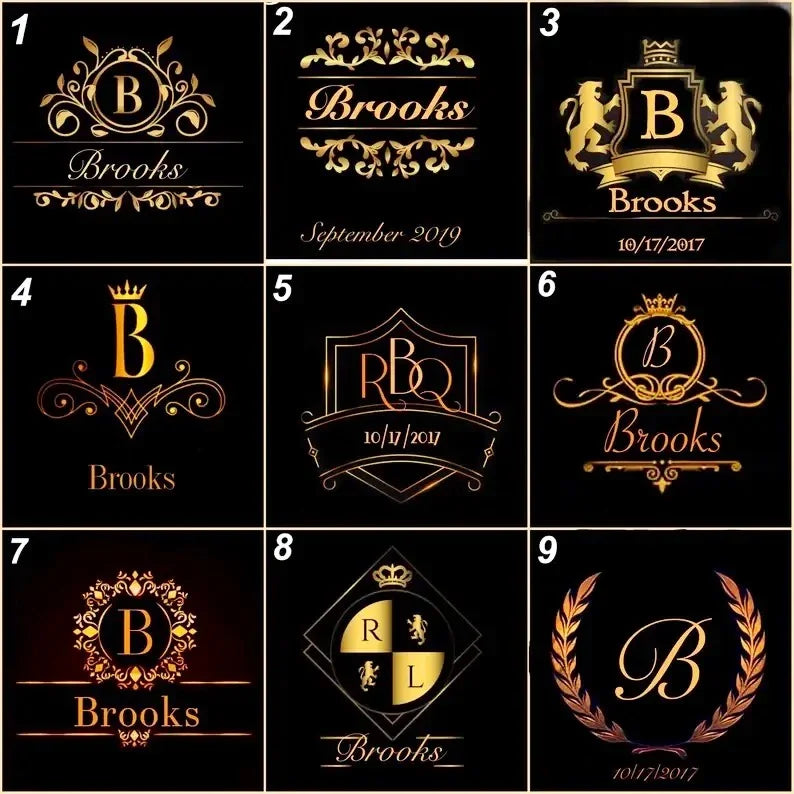 Monogram gold